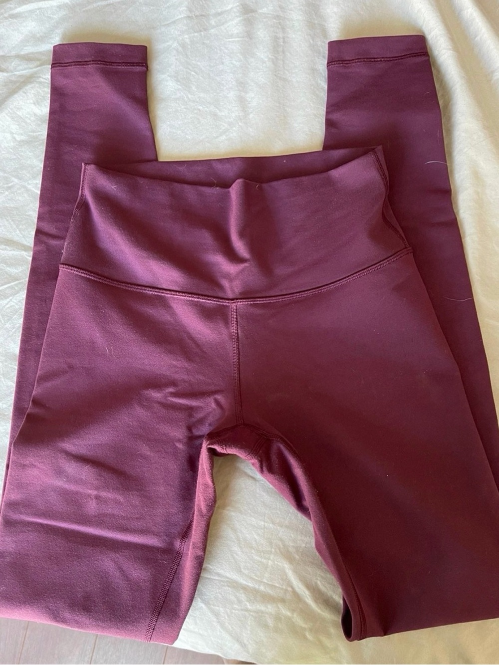 Lululemon High-Waist Burgundy Leggings